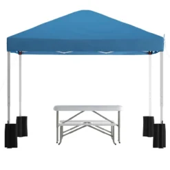Flash Furniture 10'x10' Pop Up Event Canopy Tent With Wheeled Case And Folding Bench Set - Portable Tailgate, Camping, Event Set 19 Flash Furniture 10'x10' Pop Up Event Canopy Tent With Wheeled Case And Folding Bench Set - Portable Tailgate, Camping, Event Set -Sunnydaze Decor Store GUEST f9ec948a 3bd9 422c 886e 7f03e5258013