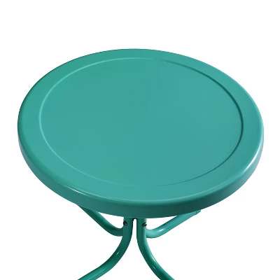 Bates 3pc Outdoor Chair Set - Turquoise - Crosley 5 Bates 3pc Outdoor Chair Set - Turquoise - Crosley - Image 3