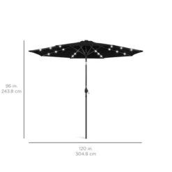 Best Choice Products 10ft Solar LED Lighted Patio Umbrella W/ Tilt Adjustment, UV-Resistant Fabric -Sunnydaze Decor Store GUEST fb963372 dd87 4521 bcfd d27e7fa78eb2