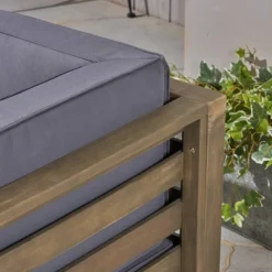 Malawi 10pc Acacia UShaped Sectional Sofa Set With Fire Pit Gray/Dark Gray - Christopher Knight Home 10 Malawi 10pc Acacia UShaped Sectional Sofa Set With Fire Pit Gray/Dark Gray - Christopher Knight Home -Sunnydaze Decor Store GUEST fbc51e61 4af2 4925 800d 97515cb80622