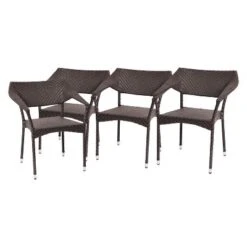 Flash Furniture Jace Set Of 4 Commercial Grade Stacking Patio Chairs, All Weather PE Rattan Wicker Patio Dining Chairs 24 Flash Furniture Jace Set Of 4 Commercial Grade Stacking Patio Chairs, All Weather PE Rattan Wicker Patio Dining Chairs -Sunnydaze Decor Store GUEST fbf49a79 7d23 44c1 824e 5b686726eb2c