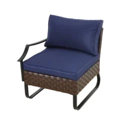 Right Arm Patio Chair - Navy - Patio Festival