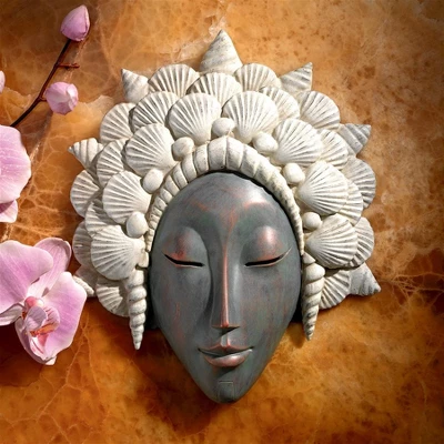 Design Toscano The Seashell Maiden Mermaid Wall Sculpture: Set Of Two 3 Design Toscano The Seashell Maiden Mermaid Wall Sculpture: Set Of Two