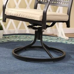 7pc Outdoor Dining Set With Faux Wood Top & Metal Frame & Wrought Iron Chairs - Beige - Captiva Designs 30 7pc Outdoor Dining Set With Faux Wood Top & Metal Frame & Wrought Iron Chairs - Beige - Captiva Designs -Sunnydaze Decor Store GUEST fd07b694 c755 4e8a a466 2091a2d02cf5