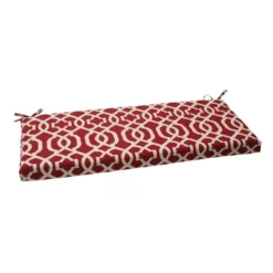 Geometric Outdoor Bench Cushion - Pillow Perfect -Sunnydaze Decor Store GUEST fd0f7108 048b 4a69 97b2 672cdbf6f301