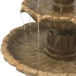 Sunnydaze Decor Sunnydaze 46"H Electric Polystone 3-Tier Classic Tulip Outdoor Water Fountain -Sunnydaze Decor Store GUEST fd1082fc 964a 4854 84ad 22deeefda907