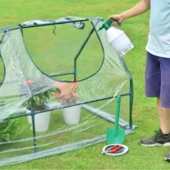 Aoodor 6' X 3 ' X 3' Portable Mini Greenhouse PE Cover 2 Zipper Door -Sunnydaze Decor Store GUEST fd37f4ef 9ed9 477c bf9f b92dc37f436b