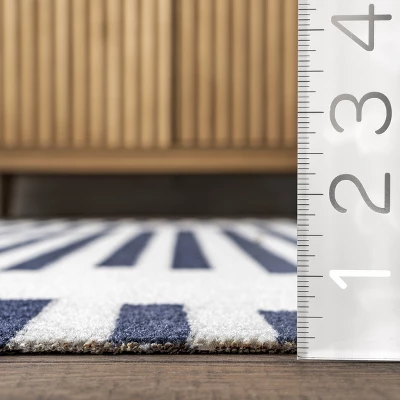 NuLOOM Holly Multi Stripe Indoor/Outdoor Area Rug 4 NuLOOM Holly Multi Stripe Indoor/Outdoor Area Rug - Image 2