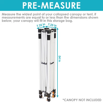 Sunnydaze Decor Sunnydaze Premium Pop-Up Canopying Rolling Carrying Bag For - Black 7 Sunnydaze Decor Sunnydaze Premium Pop-Up Canopying Rolling Carrying Bag For - Black - Image 5